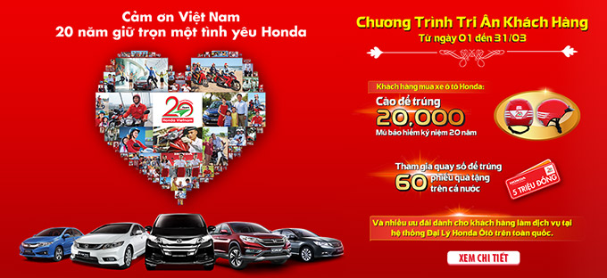 Tháng 3, Honda tri ân khách hàng Việt trên toàn quốc 1