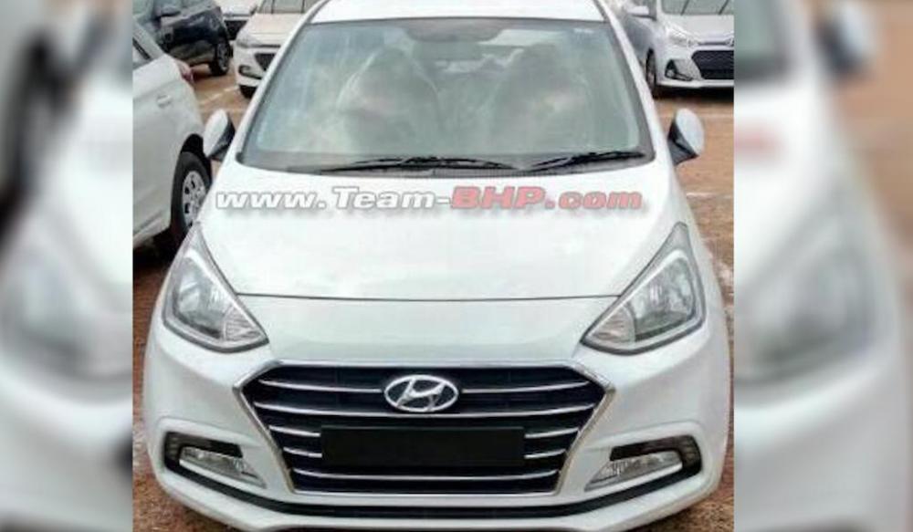 Bản facelift Hyundai Grand i10 sedan lộ ảnh tại Ấn Độ.