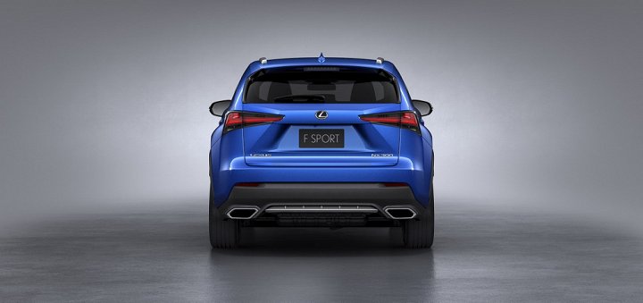 Đuôi xe Lexus NX Facelift 2018 được tinh chỉnh đồng điệu và hài hòa hơn.