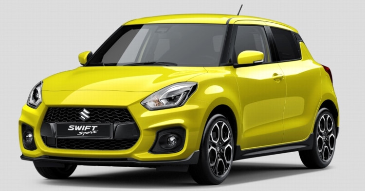 Hình ảnh chính thức của Suzuki Swift Sport 2018.