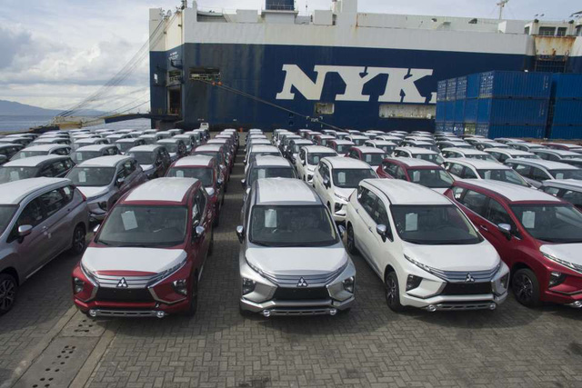 Lô xe Mitsubishi Xpander 2018 đầu tiên nhập từ Indonesia về Philippines cách đây gần 1 tuần..