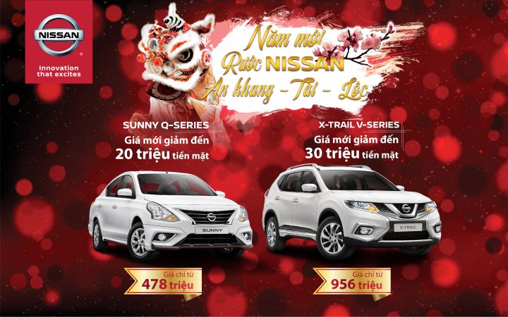 Nissan Việt Nam giảm giá niêm yết cho X-Trail V-Series và Sunny Q-Series từ đầu năm 20191ffff
