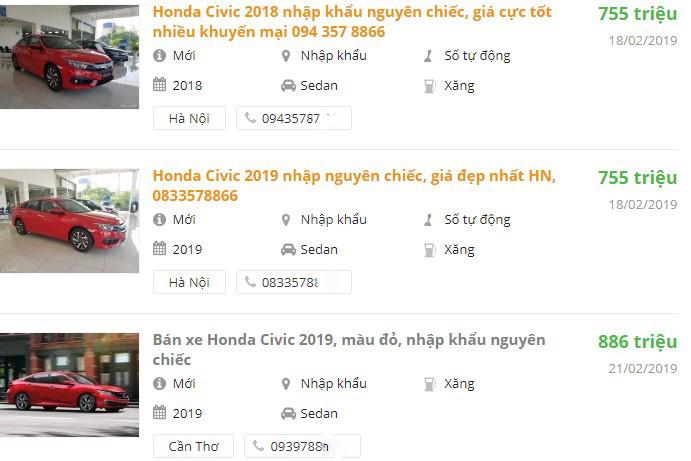 Honda Civic giảm giá tại đại lý để chuẩn bị cho ra bản mới3aaa