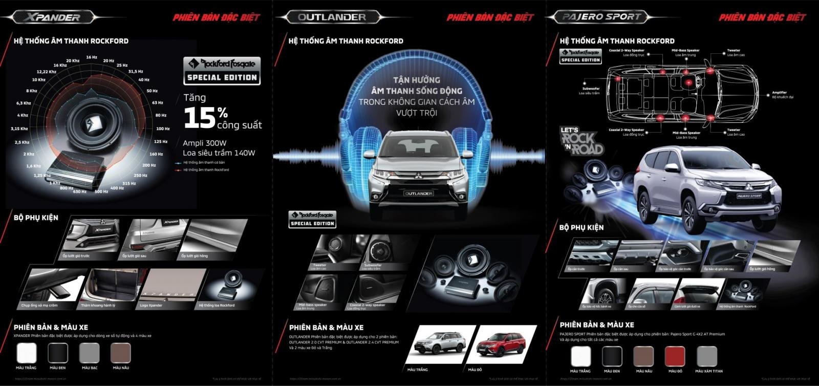 Mitsubishi Xpander, Outlander và Pajero Sport bản đặc biệt ra mắt khách Việt 2a